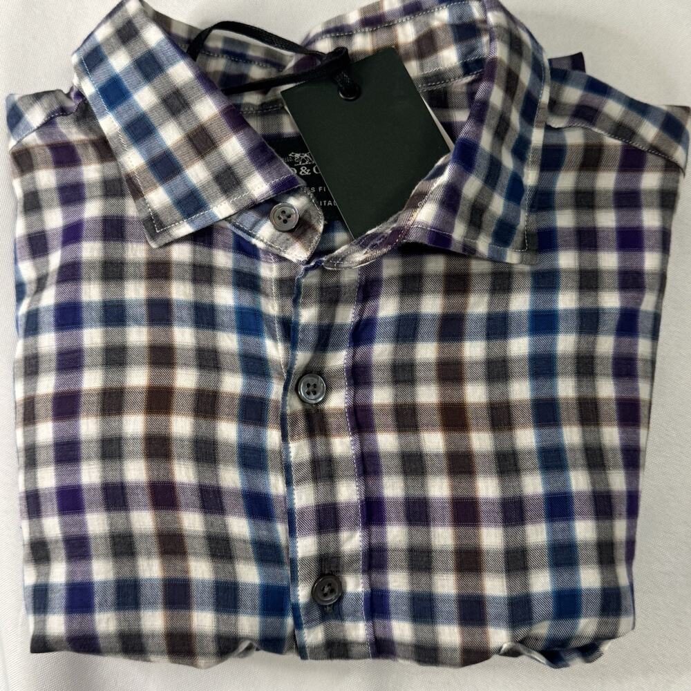 Rodd And Gunn Made In Italy Men’s Long Sleeve Shirt Multicolor Men’s Medium NWT